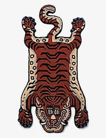 Bongusta Frankie Tiger Rug Small Home Textiles Rugs & Carpets Wool Rugs Multi/patterned Bongusta
