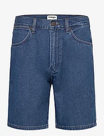Wrangler Frontier Short Bottoms Shorts Denim Blue Wrangler