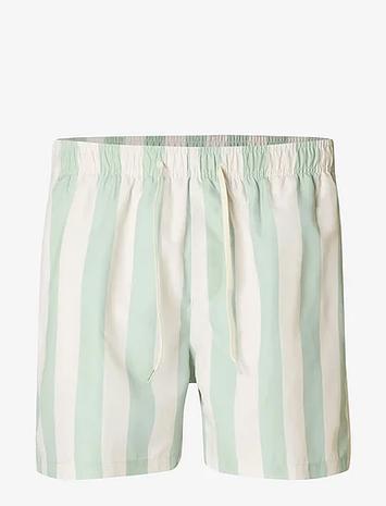 Selected Slhdane Aop Swimshorts Uimashortsit Brown Selected