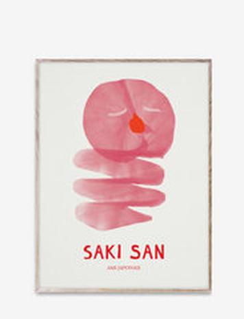 MADO Saki San, 30X40 Home Kids Decor Posters & Frames Posters Pink MADO