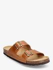 Scholl Sl Julien Leather Cognac Shoes Summer Shoes Sandals Brown Scholl
