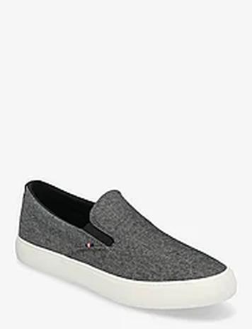 Tommy Hilfiger Th Hi Vulc Low Slip On Ch Tennarit Sneakerit Grey Tommy Hilfiger
