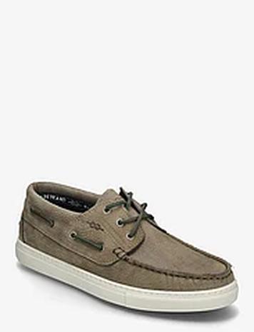 Marstrand 3-Eye Nbk Marstrand Loaferit Matalat Kengät Khaki Green Marstrand