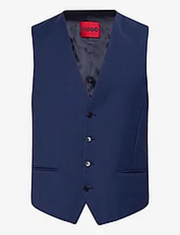 HUGO Vinm204 Designers Waistcoats Blue HUGO