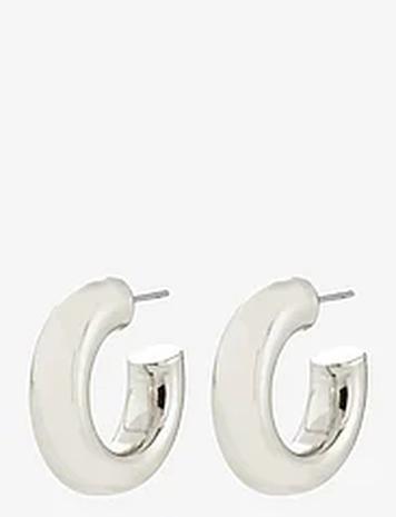 Pilgrim Phase Medium Hoops Silver-Plated Accessories Jewellery Earrings Hoops Gold Pilgrim