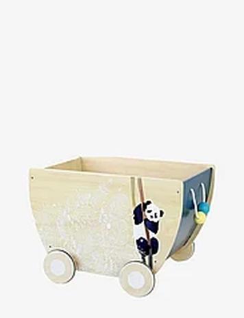 Vilac Toy Box Cart Home Kids Decor Storage Storage Baskets Beige Vilac