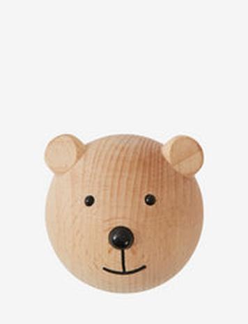 OYOY MINI Mini Hook - Bear Home Kids Decor Storage Hooks & Hangers Brown OYOY MINI