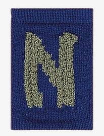 Smallstuff Knitted Letter N, Blue Home Kids Decor Decoration Accessories-details Blue Smallstuff