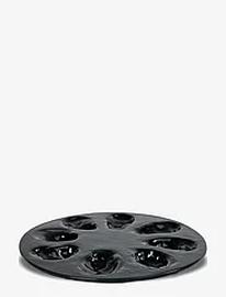 Byon Serving Plate Oyster Home Tableware Serving Dishes Serving Platters Black Byon