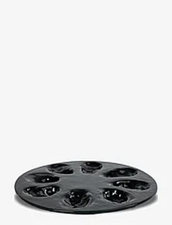 Byon Serving Plate Oyster Home Tableware Serving Dishes Serving Platters Black Byon