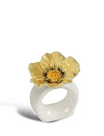 Byon Napkin Ring Poppy 2Pcs/Set Home Tableware Dining & Table Accessories Napkin Rings & Holders Beige Byon