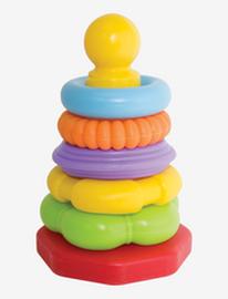 ABC Abc - Stacking Ring Pyramid Toys Baby Toys Educational Toys Stackable Blocks Multi/patterned ABC