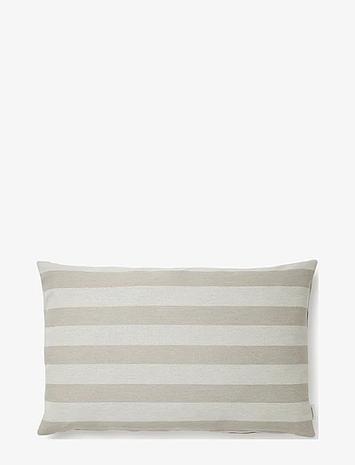 compliments Outdoor Stripe Cushion Home Textiles Cushions & Blankets Cushions Beige Compliments