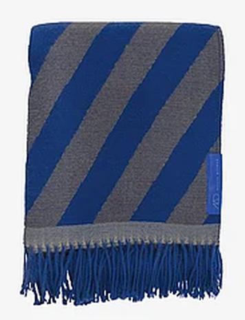 Mette Ditmer Retro Throw Home Textiles Cushions & Blankets Blankets & Throws Blue Mette Ditmer