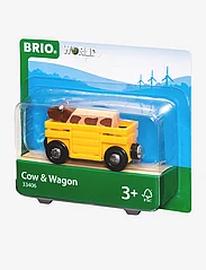 BRIO 33406 Karjavaunu & lehmä
