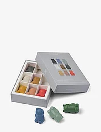 Liewood Wallace Crayons 9-Pack Toys Creativity Drawing & Crafts Drawing Coloured Pencils Multi/patterned Liewood
