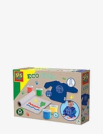 SES Creative Fingerpaint Set With Apron Toys Creativity Drawing & Crafts Craft Craft Sets Multi/patterned SES Creative