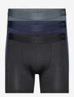 Resteröds Kalle Bamboo 3-Pack Bokserit Black Resteröds