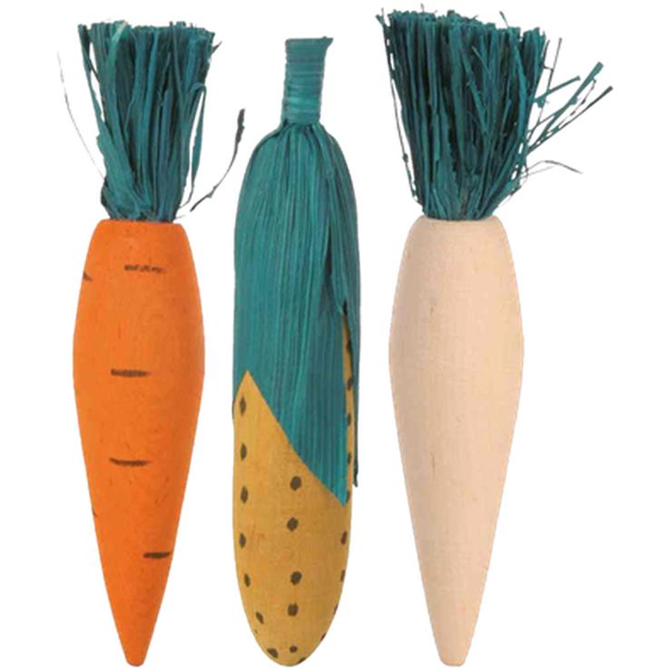 Trixie Set of Nibbling Wood 10cm