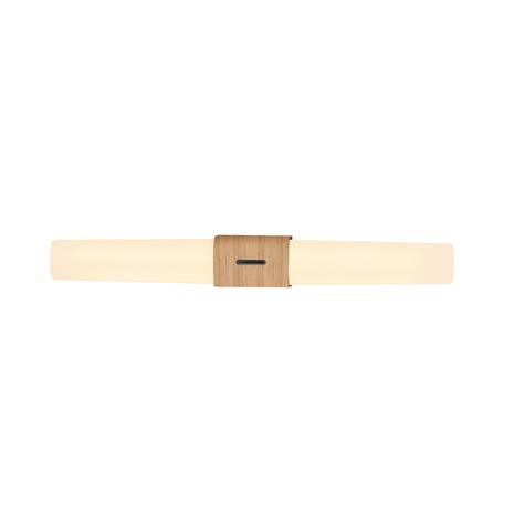 Kylpyhuoneen LED-seinävalo Helva Double Basic, puu – kuva 1/7