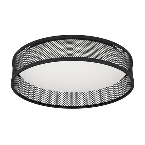 LED-kattovalaisin Luppineria teräsverkolla, musta