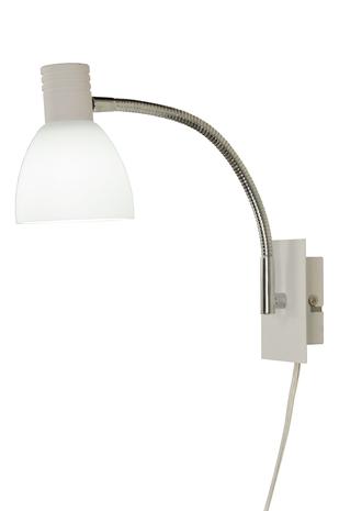 Deka LED-seinävalaisin, valk./kromi – kuva 1/8