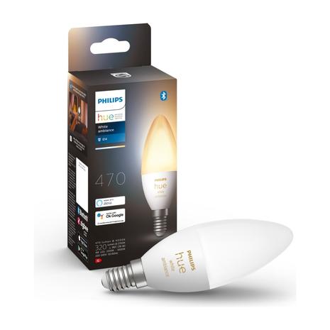 Philips Hue White Ambiance E14, bluetooth-lamppu 5,2 W