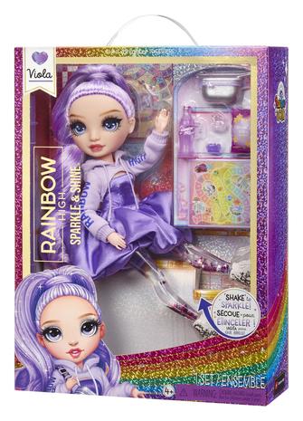 Rainbow High Sparkle & Shine Violetti muotinukke