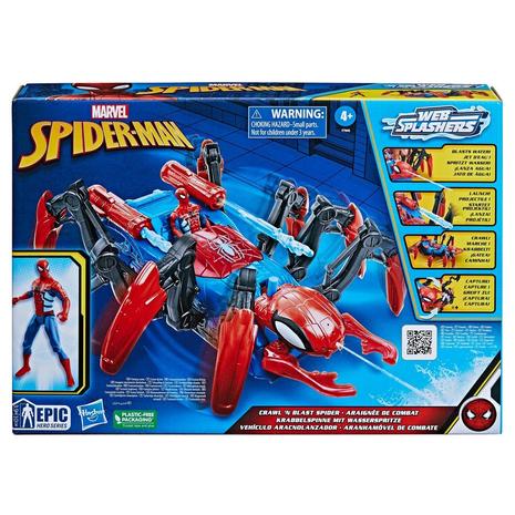 Marvel Spider-Man Crawl 'n Blast Spider Ajoneuvo + Figuuri