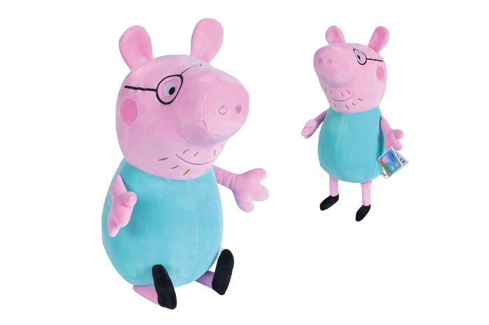 Simba Peppa Pig ™ -pehmo isäpossu, 37 cm – kuva 1/8