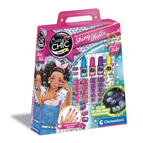 Clementoni Crazy Chic Nails Glow in the dark