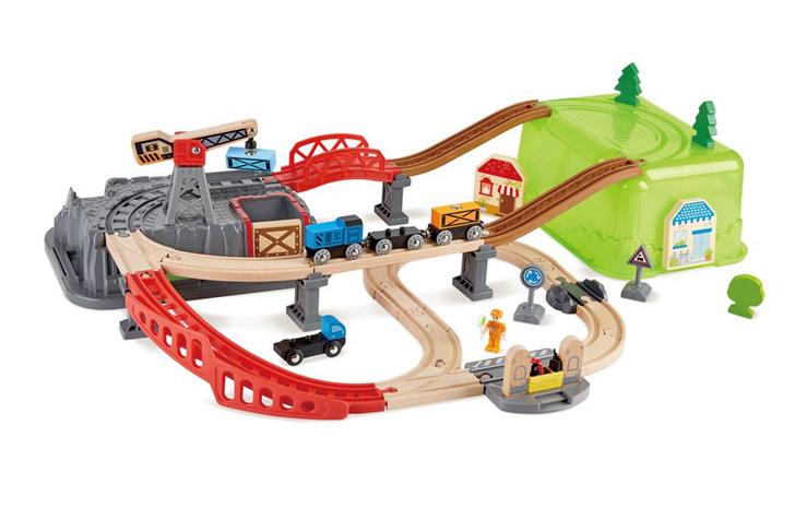Hape Railway Bucket Builder Set, junarata pakissa – kuva 1/8