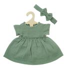 Heless Doll dress Green with Ruffles 35-45 cm