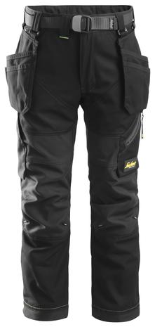Snickers 7505 FlexiWork Työhousut juniori, musta 158
