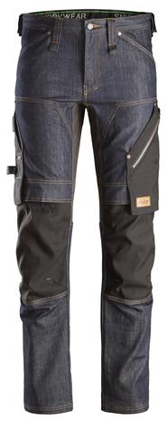 Snickers 6956 FlexiWork Työhousut denim/musta 100