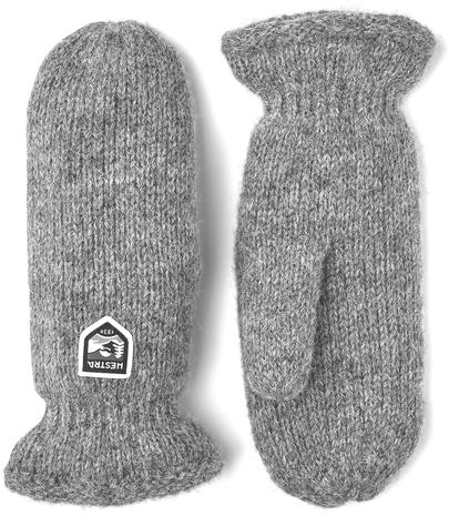 Hestra Basic Wool Mitt Vaaleanharmaa 7