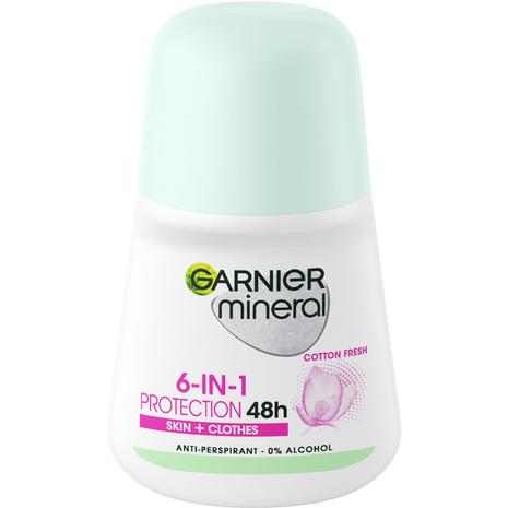 Garnier Mineral Invisible Black,White&Colors 50 ml roll-on deodorantti – kuva 8/8