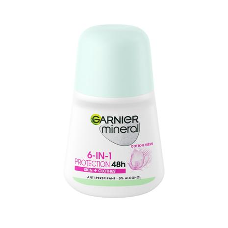 Garnier Mineral Invisible Black,White&Colors 50 ml roll-on deodorantti – kuva 2/8
