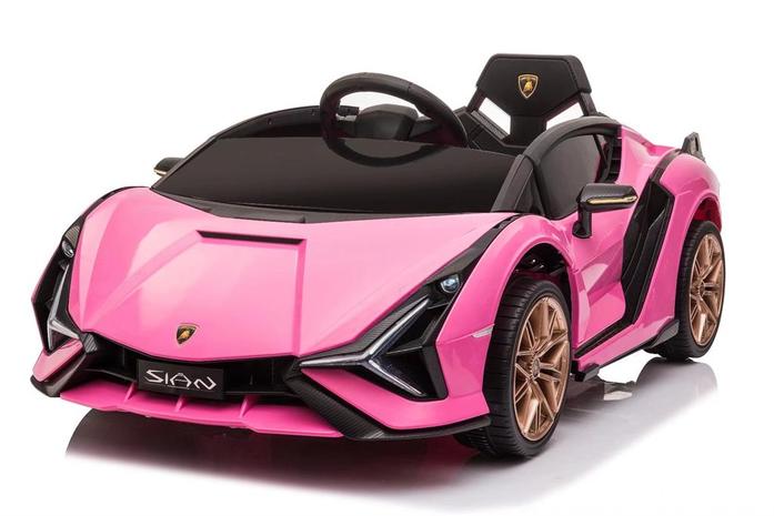 Azeno Lamborghini Sian pinkki 12V sähköauto