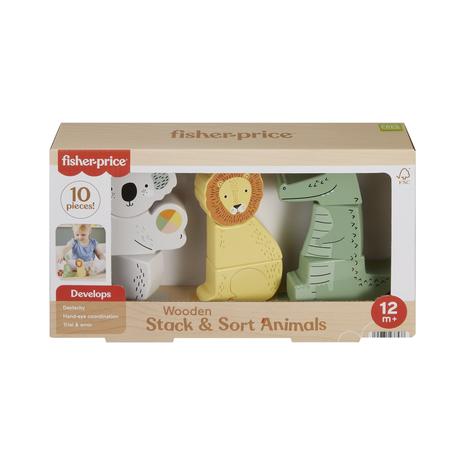 Fisher Price Wood Stack & Sort Animals – kuva 1/8