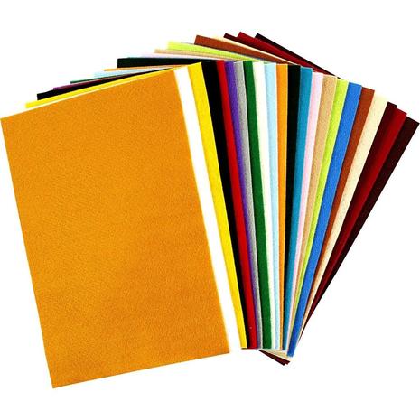 Creativ Company Hobby Felt Assorted Colors 24 Sheets – kuva 1/8