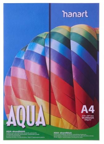 Hanart Aqua A4 akvarellilehtiö
