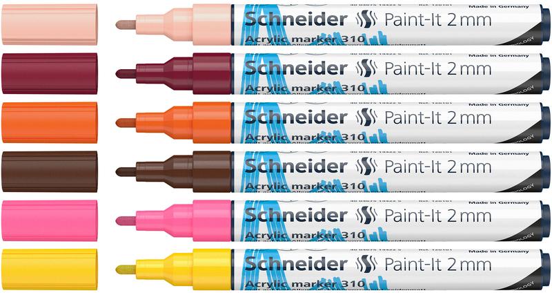 Schneider Paint It 6 kpl akryylitussi