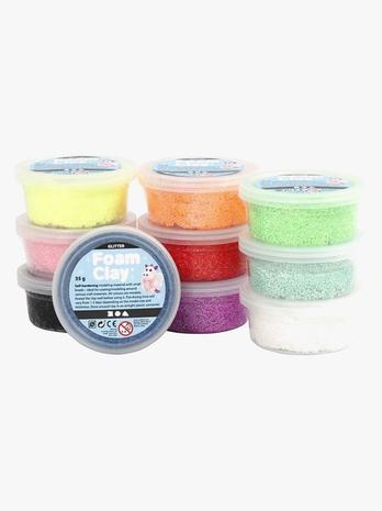 Foam Clay - Glitter - 10 Colours