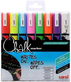 Uni - Chalkmarker 5M - Assorted colors, 8 pc