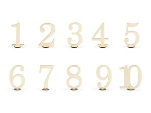 1 - 10 puiset pöytänumerot