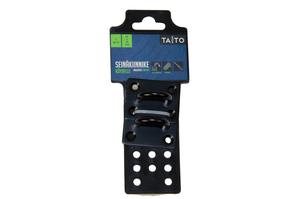 Taito 2kpl musta seinäkiinnike köydelle
