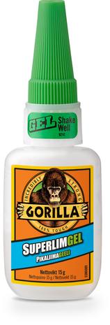 Gorilla Super Glue Gel 15g pikaliimageeli – kuva 2/8