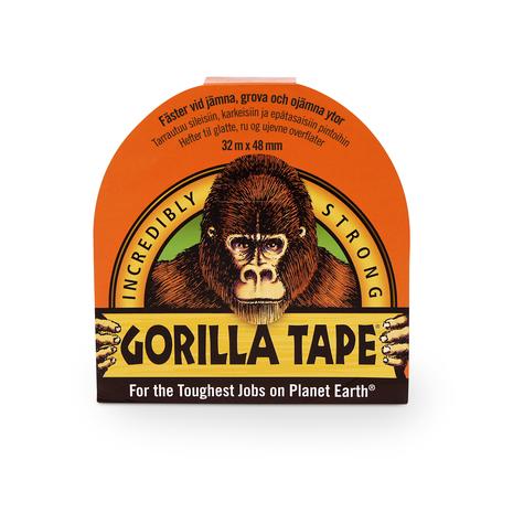 Gorilla Tape Black 32m x 48 mm musta teippi