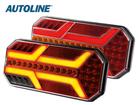 Autoline 12V 235x110x32mm oikea LED takavalo dynaamisella vilkulla